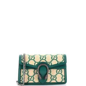 Gucci Dionysus Bag Gg Straw Super Mini #252681G98B